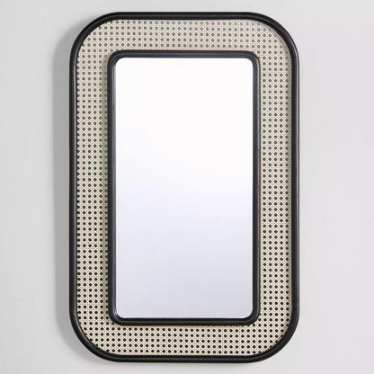 Luxury Handwoven Rattan Round Mirror